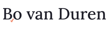 Dit is het logo van Bo van Duren | Creatieve Projectmanager en Producer